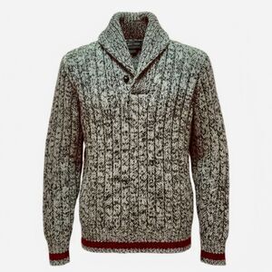 POLO COUNTRY RALPH LAUREN Vintage Sock Monkey Shawl Collar Wool Sweater Lg